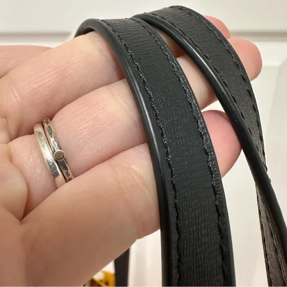 Kate Spade Coated Canvas Leopard Print Black Leather Trim Large Tote NWT - Picture 8 of 13